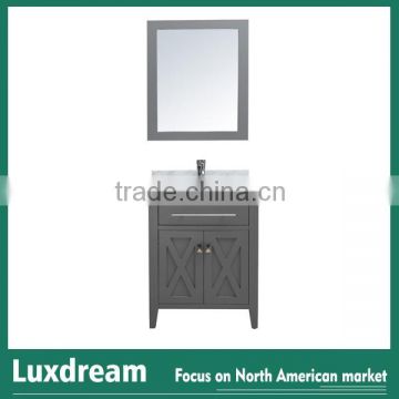Free standing 30'' bathroom cabinet with towel bar by Luxdream