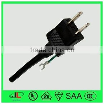 Japan male connector, japanese pvc plug, pse power cord