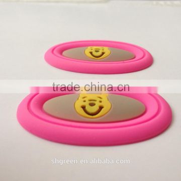 Cute PVC rubber label,rubber badges for slipper
