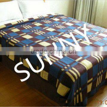 Latest Fashion Supreme Quality polar fleece check blanket