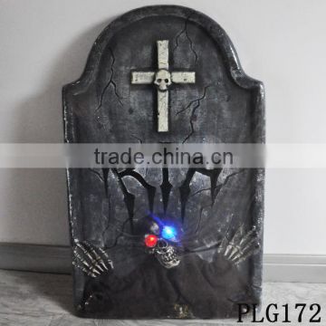 66CM TOMBSTONE WITH THREE COLOUR LED FOR HALLOWEEN DECORATION