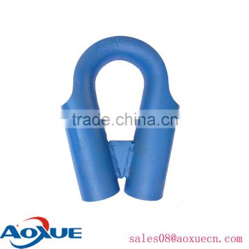 Galvanized wire rope tube thimble welded