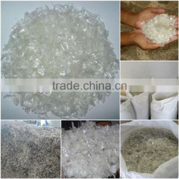 Clear white and Green Pet flakes (Hot washed)
