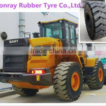 Sany backhoe loaders tyre 23.5-25 23.5r25 installed rims 19.50 for loading sand stone