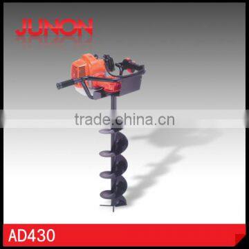 43cc Gasoline one man earth auger machine with Metal Driller