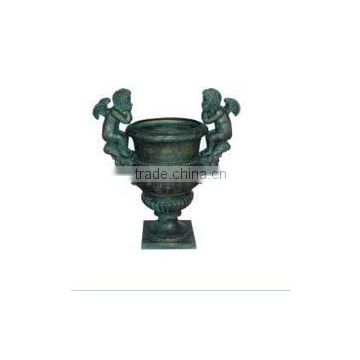 ornamental cast wroght iron flower pot