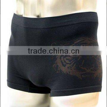 Wholesale men's tiger seamlss boxer short underwear