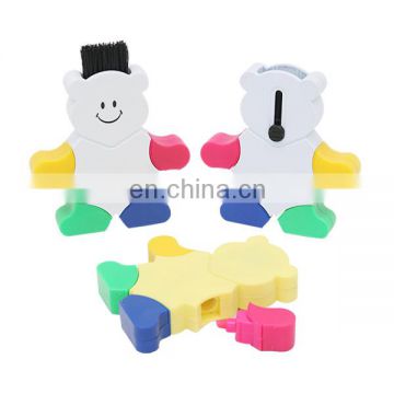 new smiling bear shaped high quality creative keyboard brush highlighter