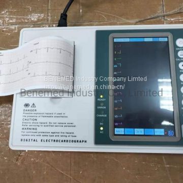 Cheap Digital Hospital Electrocardiograph 3 Channel ECG Machine