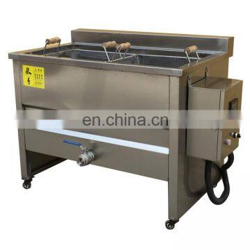 Small Scale Semi Automatic Commercial Used 2 Baskets Electric Deep Fryer Machine