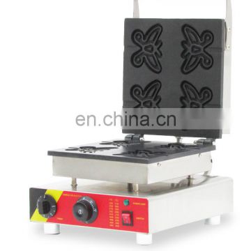 commercial electric butterfly shape waffle cone maker hot sale waffle stick making machine factory price
