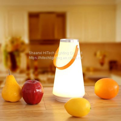 Bedside Night Lights With Hook Touch Switch USB Rechargeable Waterproof Outdoor Portable LED Camping Lantern Warm Lighing
