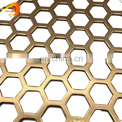 Hexagonal hole powder coated panel perforated metal sheet plate