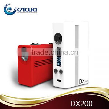 Cacuq supply newest vape mod Original Hotcig DX 200W TC box mod with DNA 200 chip various color wholesale dx 200w