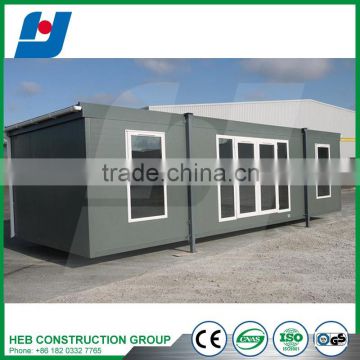Good quality prefabricated steel frame building container huose