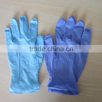 high quality blue nitrile exam gloves