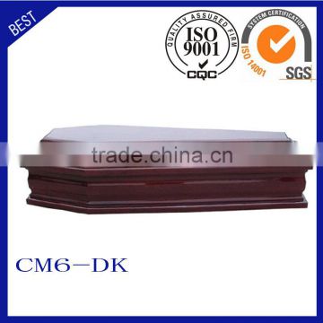 CM6-DK Funeral supplies wood coffin Italy wood casket