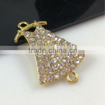 SC8016 2013 new products skirt charm accessory china wholesale zinc alloy with gemstone