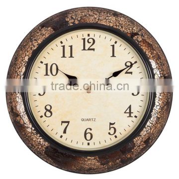 15" Handmade Antique Mosaic Decorative Oversized Design Wall Clock