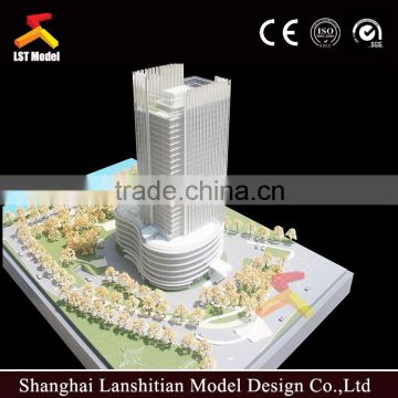 Urban planning scale model, government land using project for commercial center
