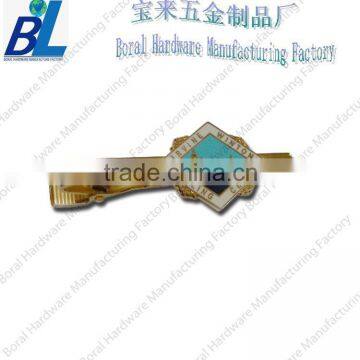 Promotion gifts of bow tie clips wholesale with stamped decoration