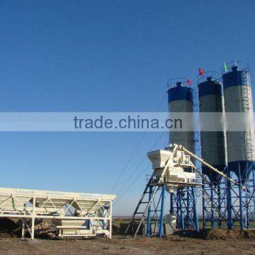 50m3/h stationary HZS50 concrete batch plant cement mixing plant with CE and ISO9001