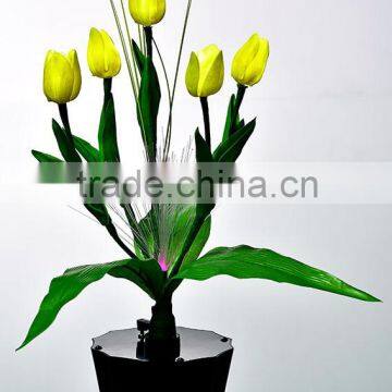 tulip PU flower with 1*3W led