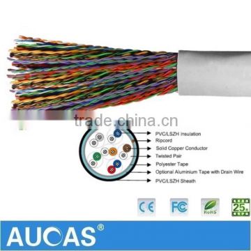 Indoor 0.4mm-0.5mm Multipair Communication Cable Multi Cores Cat3 Telephone Cable 20/25/30/50/100/200/300 Pairs