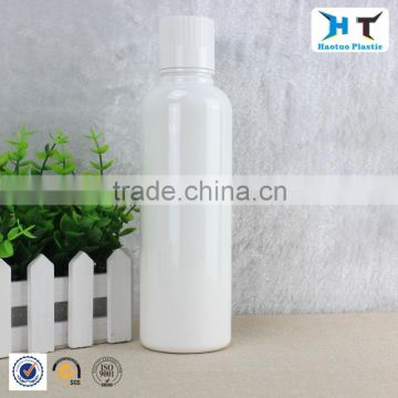 600ml Food grade empty mouthwash plastic bottle for household usage with white color