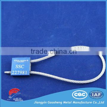 China supplier security steel wire rope cable seal lock