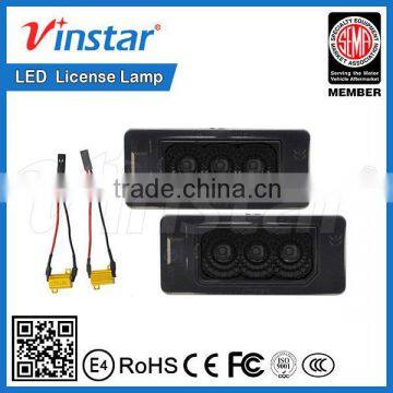 Extremely Bright 3-C.REE LED Error Free Smoke Lens LED License Plate Lights for VW