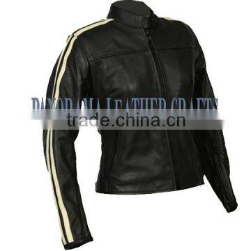 Ladies motorcycle leather jacket/women BIKER MOTORCYCLE LEATHER JACKET