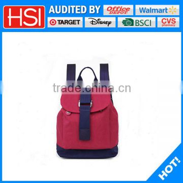 hot new products fashion red color cheap plain backpack