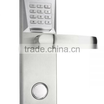 Electronic Digital Keypad Handle Code Door Lock with Illegal Open Alarm,Anti-theft,Fireproof and Low Power Consumption