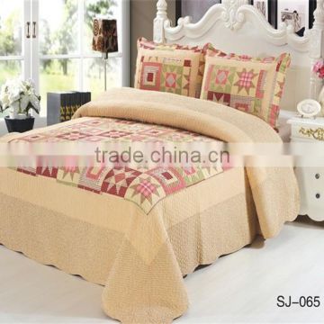 Patchwork Embroidery Flannel Bedding Manufacturer Hot Sale