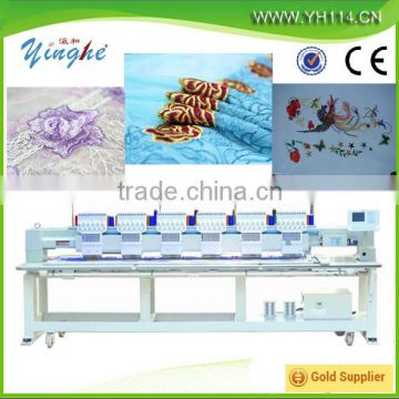 China Guangzhou CNC computer flat garment cap hat sequin towel 12 15 21 24 head 6 9 12 needles embroidery machine price