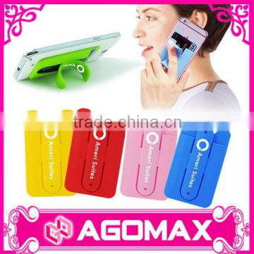Top quality business gift cheap phone silicone stand with wallet