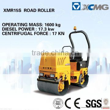 XCMG 2 ton road roller XMR15S mini double drum road roller