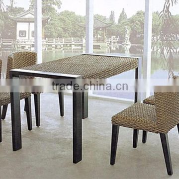 Dinging chair restaurant with water hyacinth material