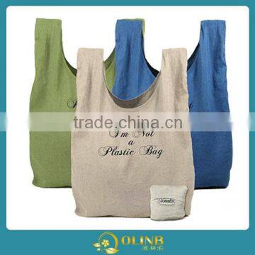 foldable cotton tote bag /cotton shopping bag