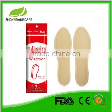 Disposable heating foot warmer