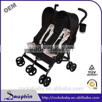 OEM adjustable backrest baby stroller with 5 point harness