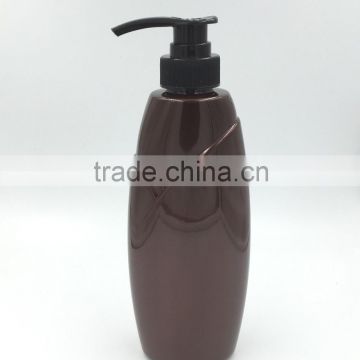 500ml amber PET eco friendly shampoo bottle
