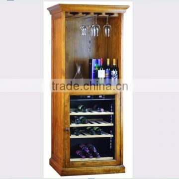 Humidity adjustable control wooden shelves conpressor wine cooler