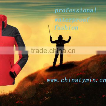 2014 hangzhou tymin sportex 100% polyester apparel ski clothing professional low price outdoor camping apparel