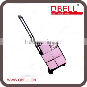 [QBELL] Mini Foldable Trolley Cart/Aluminum Adjustable luggage cart