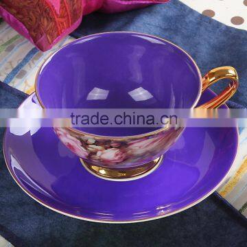 luxury ceramic bone china porcelain coffee cups and saucers