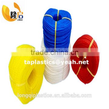 2mm,3mm ,4mm,5mm,6mm PP and polyethylene twisted monofilament rope in 100YD/200YD per coil