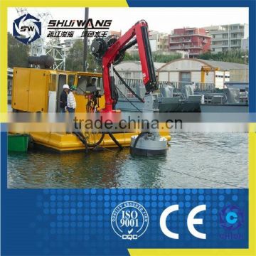 Big Capacity Sand Suction Pontoon Boat with Cast Iron Sand Pump for sale