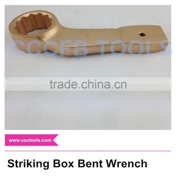 14~185mm Striking Box Bent Wrench Hammer Slogging Spanner Be-Cu Al-Br Alloy Spark Free Hand Tools
